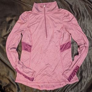 Danskin Now | Semi-Fitted Purple Long Sleeve Workout Top